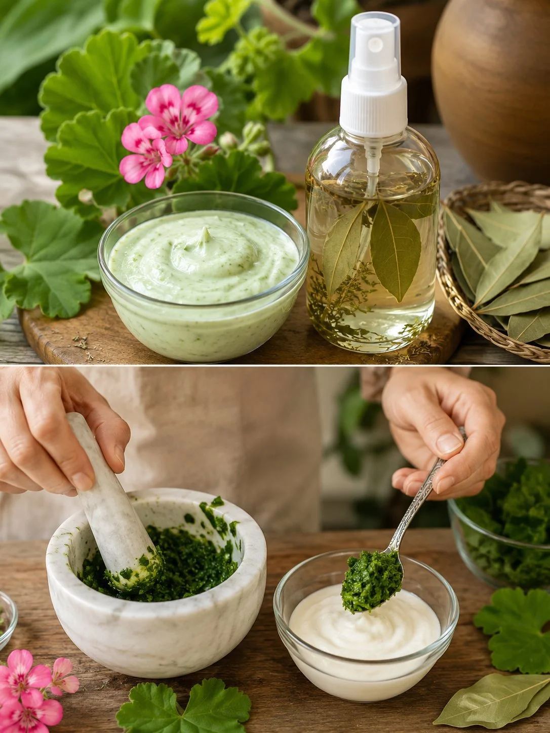 Geranium Face Mask and Skin Toner for healthy glowing skin