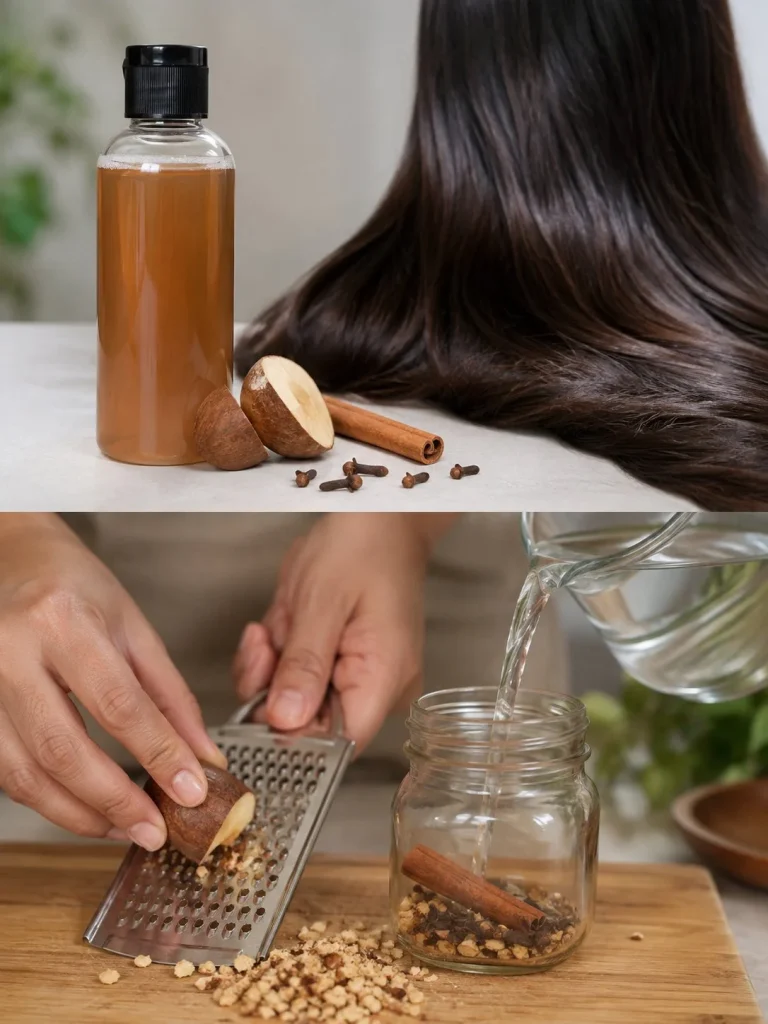 Homemade avocado seed shampoo recipe for soft and shiny hair